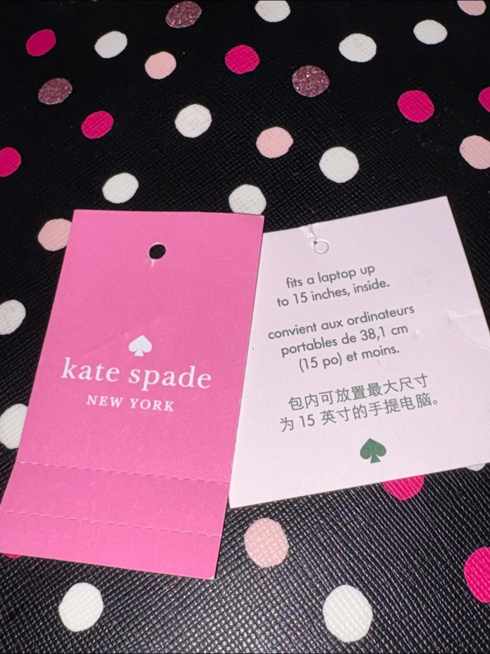 Kate Spade Staci Leather Glimmer Dot 15